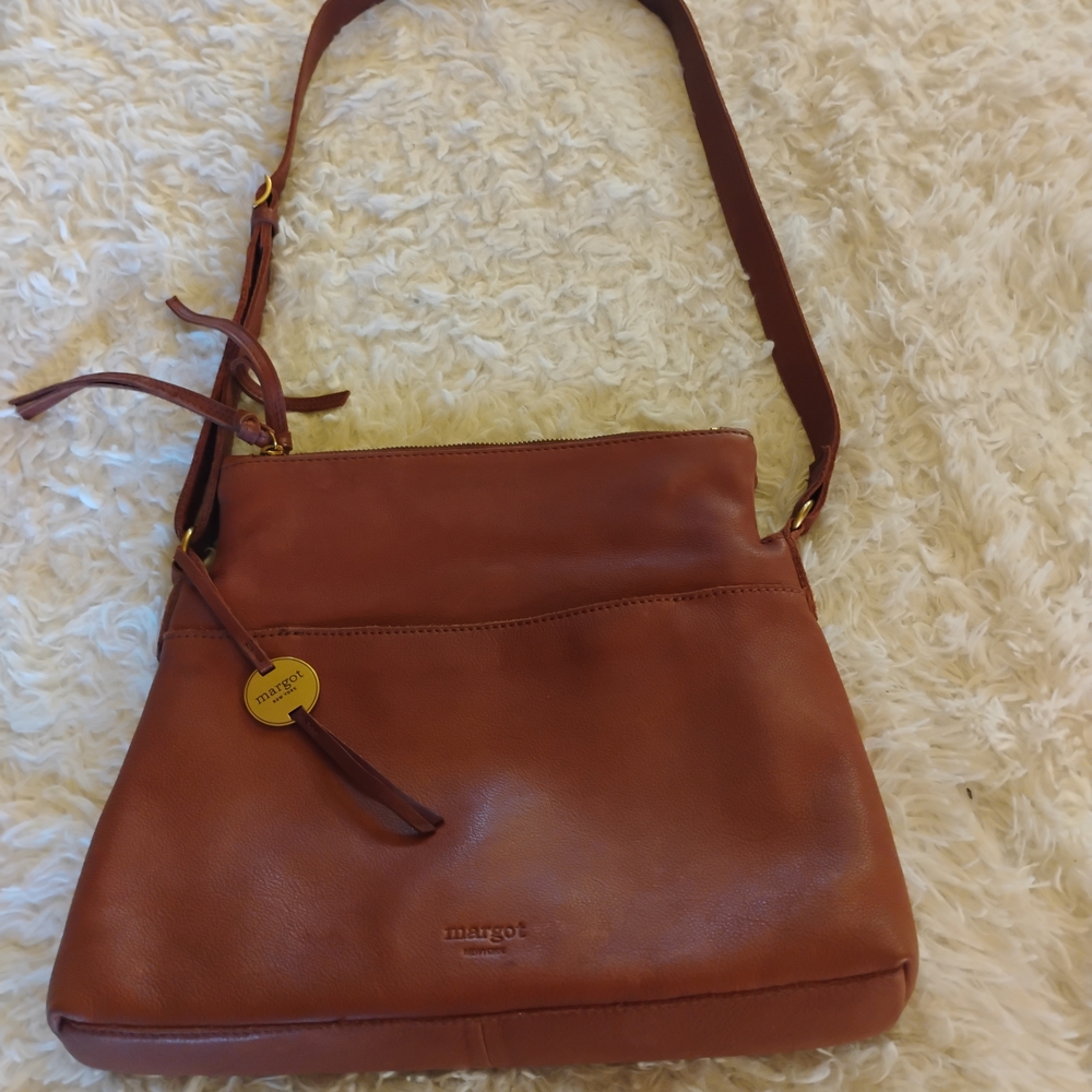 Margot Brown Leather Shoulder Bag